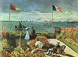 Terrace at St Adresse by Claude Monet